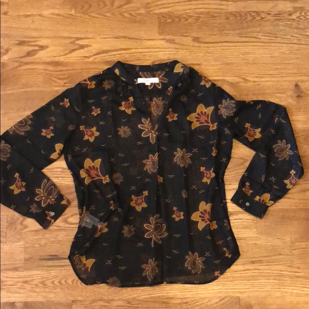 PRINTED LOFT BLOUSE NWOT